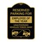 Signmission Reserved Parking for Employee of the Year Unauthorized Vehicles Towed Away, A-DES-BG-1824-23108 A-DES-BG-1824-23108 - alternate 1